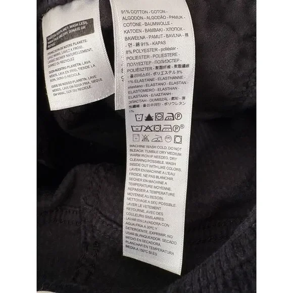 Levi's Womens 311 SHAPING SKINNY CORDUROY PANTS Size 30 Soft Black - Picture 10 of 11